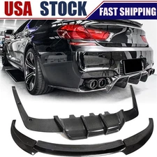 Body kit REAL Carbon Front Lip Rear diffuser For BMW F06 F12 F13 M6 2013-2019