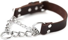 Martingale Dog Collar - No Pull Design - Stainless Steel Chain - Limited Chain C