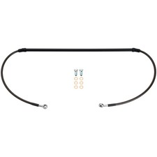Tusk Front Steel Braided Brake Line Black 1201540040