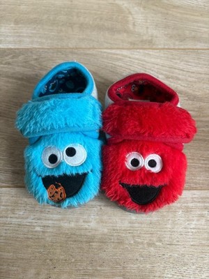 Sesamstraße Hausschuhe. Elmo & Krümelmonster Gr. 4 Kleinkind Kinder Next Schuhe
