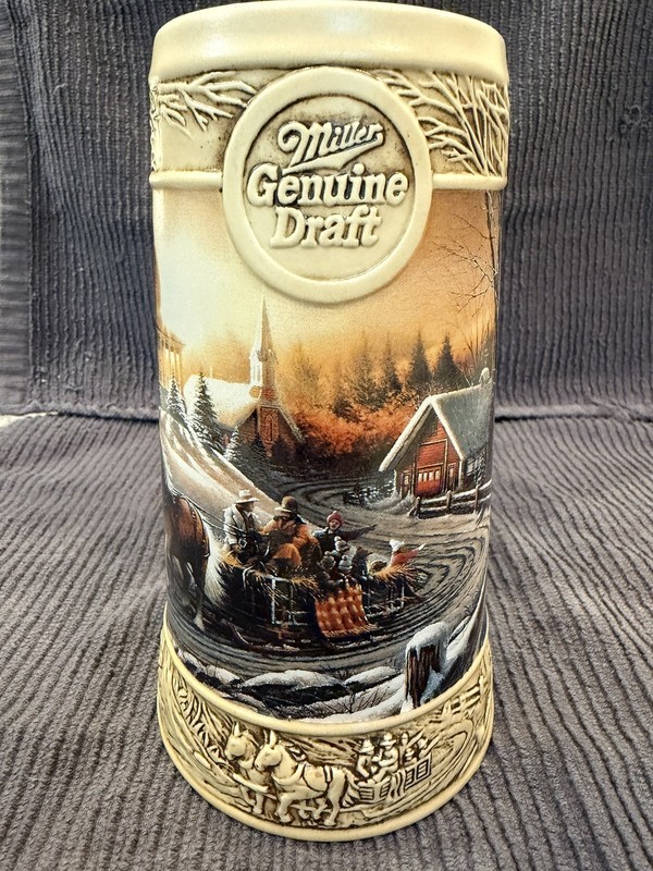 VTG 1995  MILLER BEER STEIN DUCKS UNLIMITED Terry Redlin The Pleasures of Winter