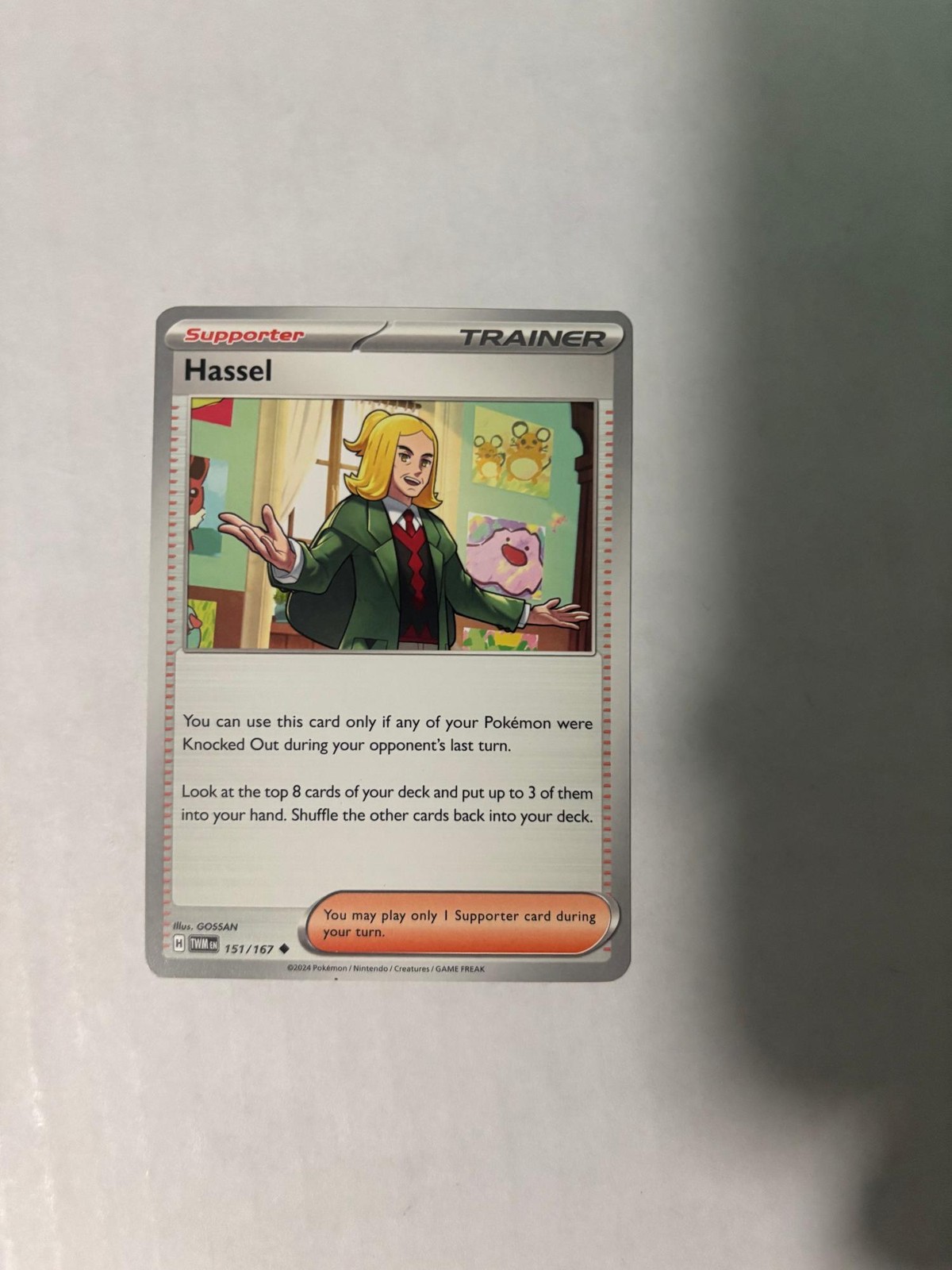 Hassel 151/167 Uncommon Twilight Masquerade Pokemon Near Mint
