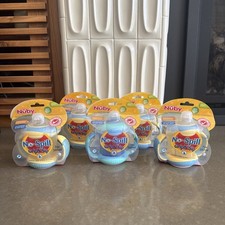 5 Nuby Grip N Sip No-Spill Sippy Cup 7oz BPA-Free w/ Handles 6 Months