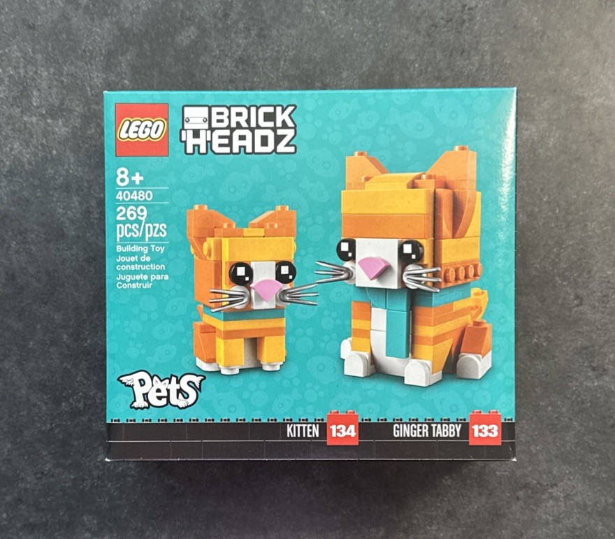 LEGO BRICKHEADZ: Ginger Tabby Cat (40480) 673419345750| eBay