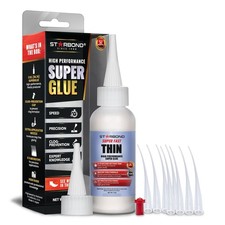 STARBOND Super Fast Thin CA Glue Pro Kit w/ Precision Microtips - 2oz Bottle