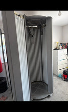 Vertical Stand-Up Tanning Booth Sun Bed Tower with Cooling Fan & Timer