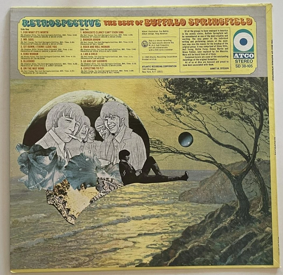 Buffalo Springfield Retrospective The Best of Buffalo Springfield LP M- Atco - Image 3 of 4