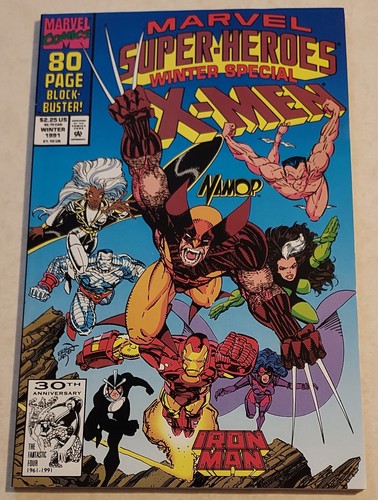 1991 Marvel Super-Heroes Winter Special X-Men Comic Iron Man Namor Storm. NM++