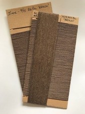 BROWN LINEN hand sewing thread for leather canvas and bookbinding - 18/4 Unwax