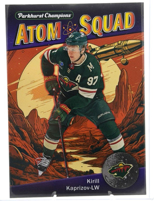 2024-25 Parkhurst Champions Atom Squad Kirill Kaprizov Minnesota Wild #AS-8