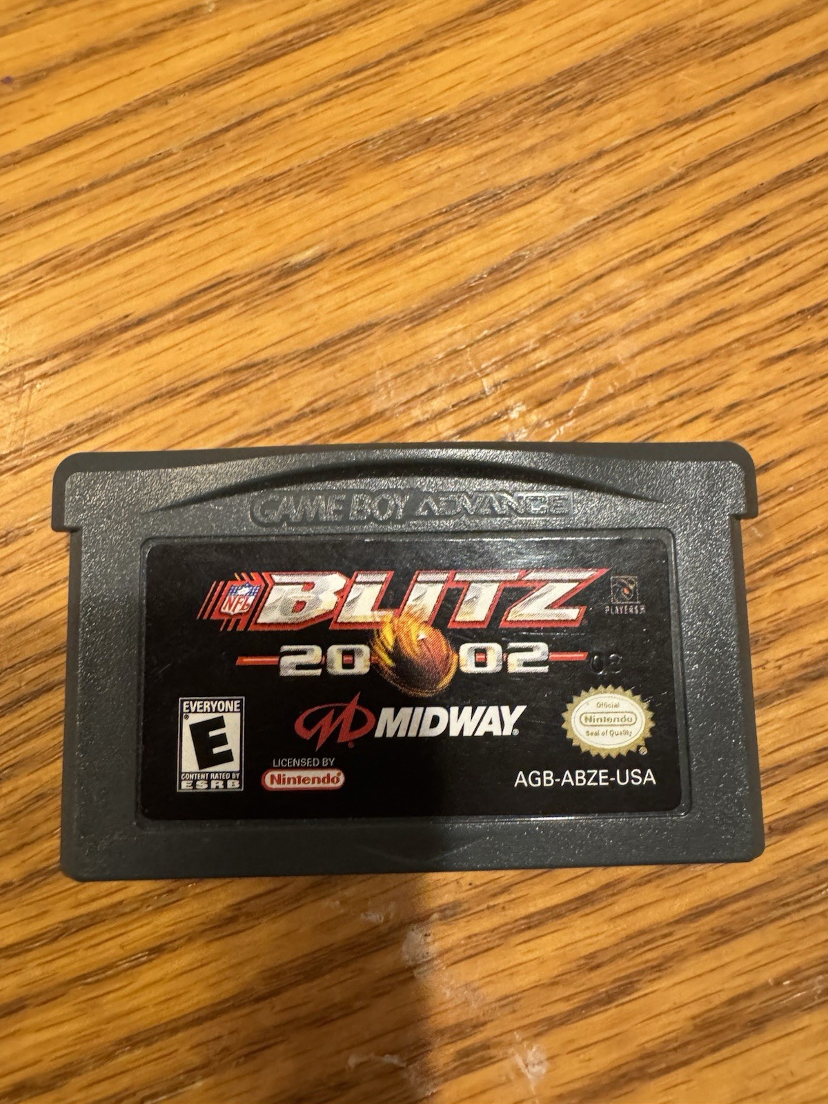 Blitz 2002 Nintendo Game Boy Advance GBA NFL Cartridge Only