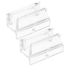  2pcs Shower Door Bottom Guide - Acrylic 3/8 In Channel Bottom Track Rail Guide