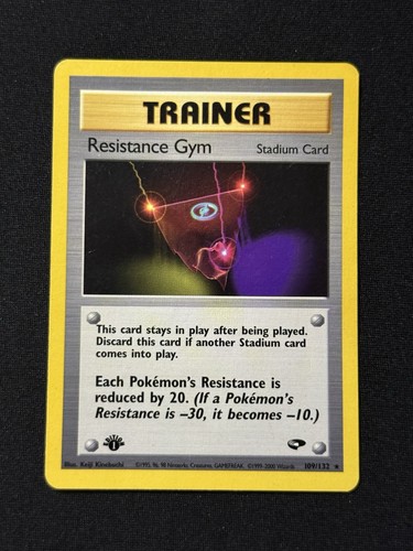 Resistance Gym #109/132 - Pokémon TCG - Gym Challenge - Rare -1st Edition - LP
