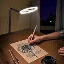 10.5" Ring Light Overhead Phone Mount Selfie Ring Light with Stand Phone Holder