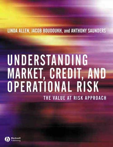 Understanding Market Credit and Operational Risk – The Value at Risk Approach