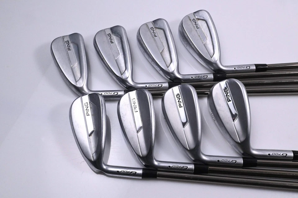 Left Hand Ping G700 Irons / 5-PW+UW+SW / Black Dot / Regular Flex UST Recoil ES - Image 2 of 4