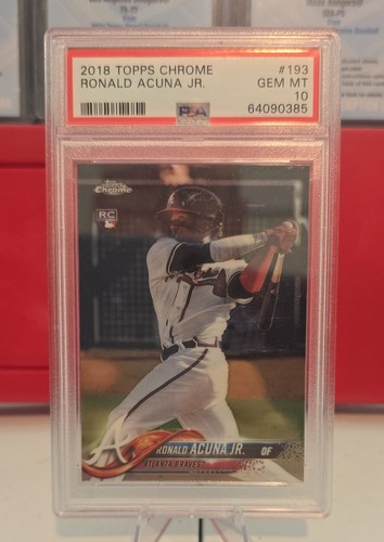 2018 Topps Chrome - Ronald Acuña Jr. #193 (RC) PSA 10