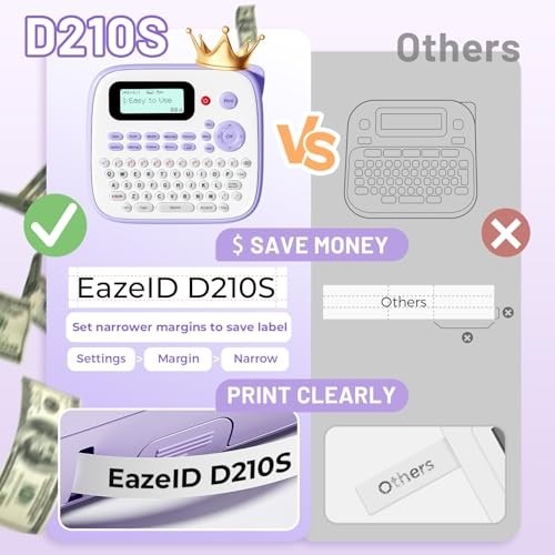 Portable D210S Waterproof Label Maker Machine with Tapes Portable D210S Waterproof Label Maker Machine with Tapes