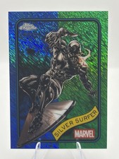 2025 Topps Chrome Marvel Silver Surfer #134 Blue & Green Shimmer Refractor /199