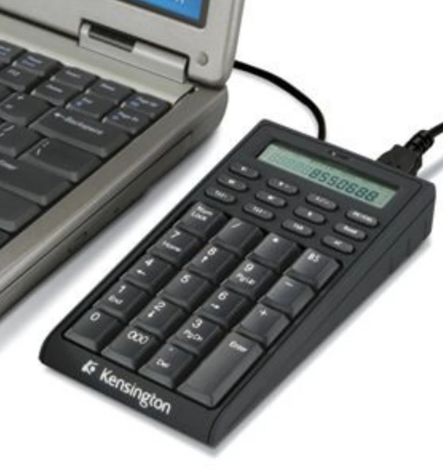 Kensington Tastiera/Calcolatrice Notebook con Hub USB-2 Porte USB per Accesso Extra. - Immagine 3 di 3