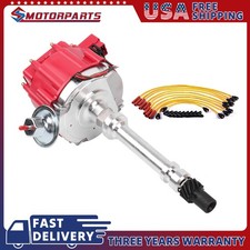 Distributor Wspark Plug Wires Ignition Combo For Chevy Sbc 350 Bbc 454 Hei