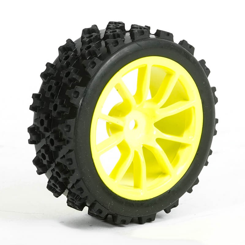 Fastrax 1:10 Street/Rally Tyre 10Sp Neon Yellow Wheel FAST0073Y