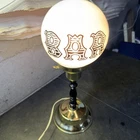 Vintage "Bar" White Milk Glass Globe Tavern Store Light Sign Bar Light