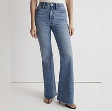 Madewell Perfect Vintage Flare Jeans Women  s 27 Blue Stretch High Rise Preppy