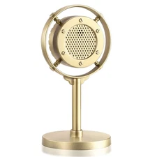 Facmogu Retro Style Condenser Microphone Props, Fake Plastic Classic Micropho...