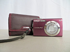 Nikon Coolpix S4000 Touchscreen 12MP Plum Digital Camera Tested PARTS Lens Issue