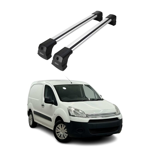 DachträGer GrundtäGer FüR Citroen Berlingo 2008-2018 75Kg Aluminium Silber 2Tlg-image