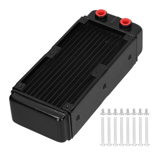 Water Cooling Radiator Mini Aluminum Alloy 12 Tubes Female Thread Heat - Afbeelding 5 van 12