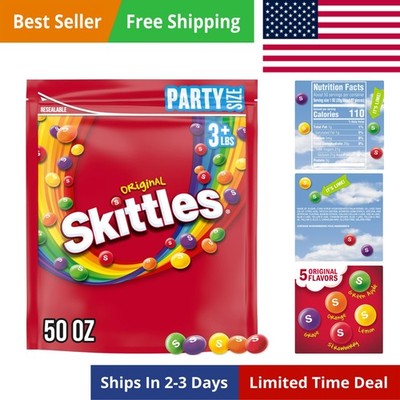 Summer Chewy Candy, Party Size, 50 Oz Resealable Bulk Candy Bag
