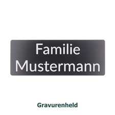 Klingelschild Türschild Gravur personalisiert Namensschild Briefkastenschild