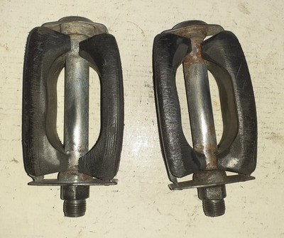 Paar Fahrradpedale Epoche gemarkt UNION, Stahl