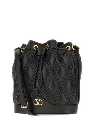 Valentino Quilted Napa Leather Drawstring Shoulder Bag 152531095 [P]