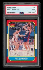 1986-87 Fleer Set-Break # 61 Bill Laimbeer PSA 9 MINT
