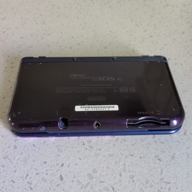 Nintendo 3DS XL Galaxy Purple Handheld System Tested Working No Stylus Charger