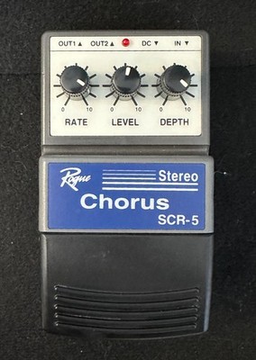 Rogue SCR-5 Guitar / Bass Stereo Chorus Pedal SCR5 Very Good Condition