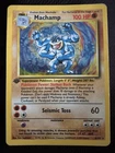 Pokémon Machamp Base Set 1st Edition Holo HP