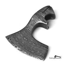 Viking Axe Head, Handmade Axe Blade, Bearded Axe Head, Damascus Steel Axe Head.