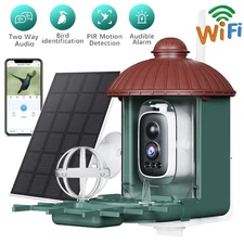 Bird Feeder Camera 2K HD WiFi Solar Power Camera Brid Feeder House 2.4G&5G WiFi