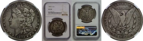 1892-S Morgan Dollar   NGC VF-25
