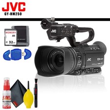 JVC GY-HM250 UHD 4K Streaming Camcorder Built-in Lower-Thirds Graphics  Memory