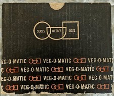 Vintage 1960's Veg-O-Matic Food Preparer Slice & Dice w/ Original Box & Manual