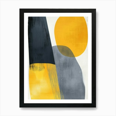 Abstraktes Gemälde 3685 Kunstdruck gerahmt Wandbild Poster Leinwanddruck Bild