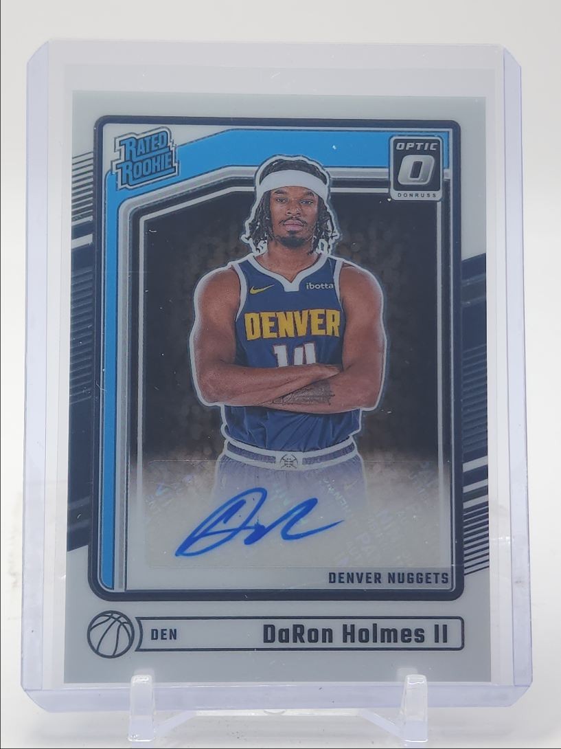 DARON HOLMES II 2024-25 DONRUSS OPTIC RATED ROOKIE AUTOGRAPH RC AUTO Q3694