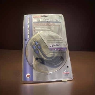 Monster Cable: Interlink LightSpeed 200.  Digital Fiber OpticCable.Toslink.6.6ft
