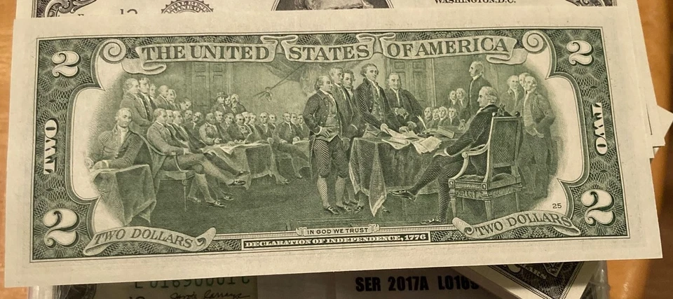 WOW !! MINT 2017-A Two Dollar $2 Bill Pack - 100 notes San Francisco Series  !! - Image 4 of 4