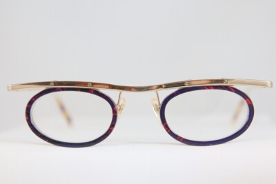 GREAT VINTAGE SWOPPER 202 TITANIUM HORN NEW NOS EYEGLASSES BRILLE  